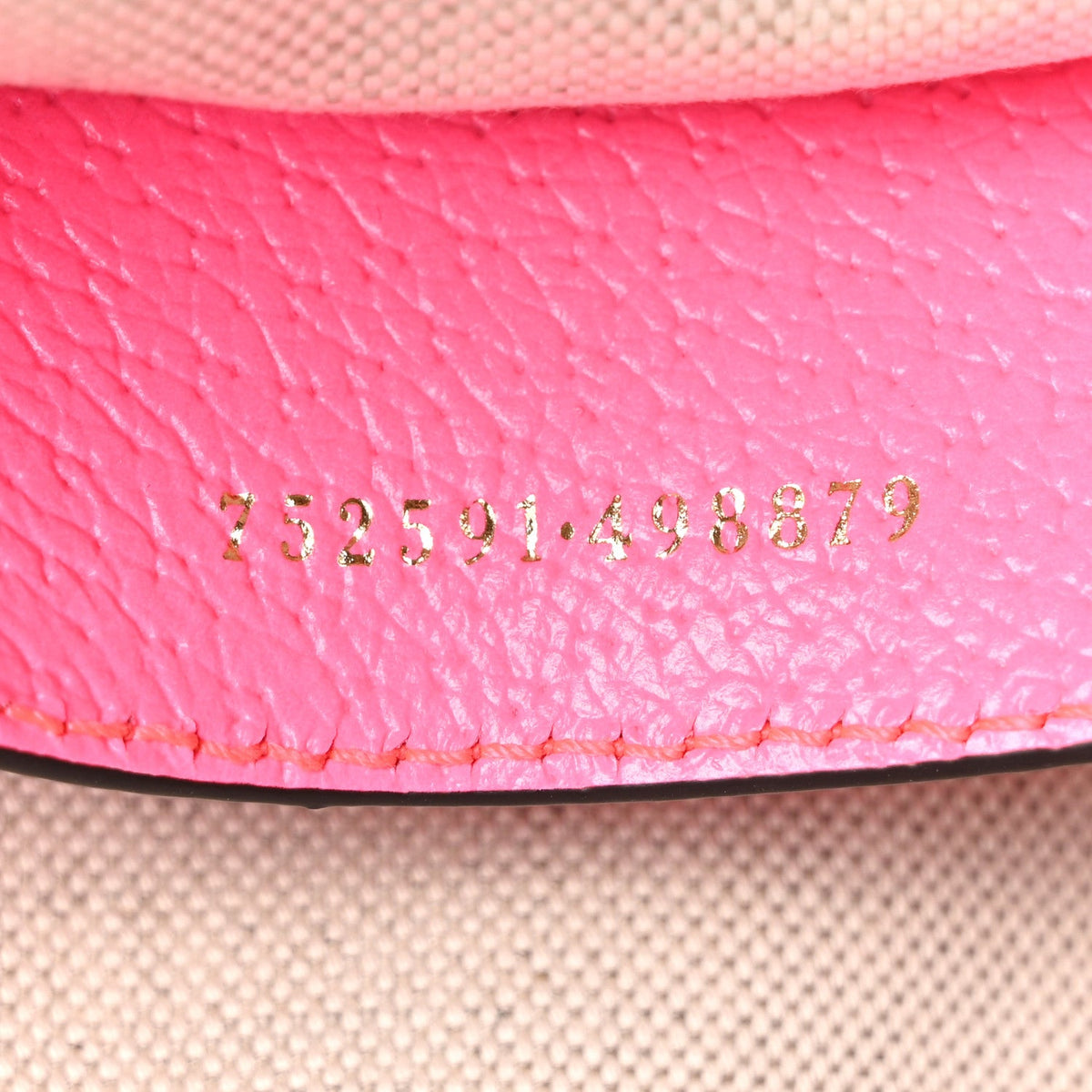 GG Supreme Monogram Textured Dollar Calfskin Web Ophidia Small Crossbody Bag Beige Ebony Fuchsia