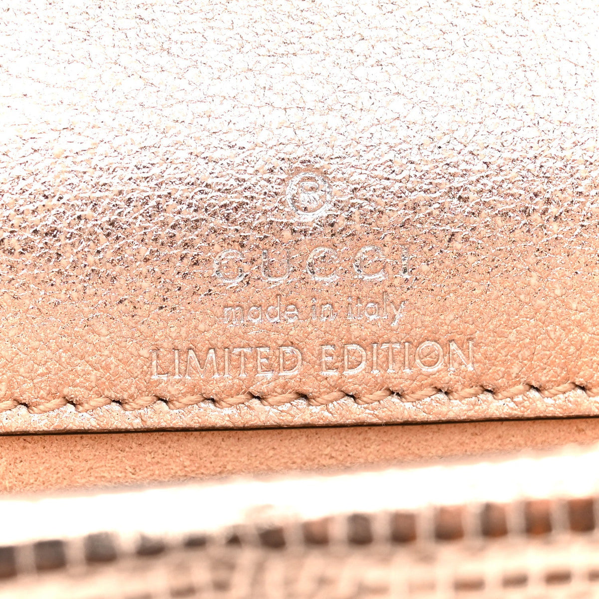 Metallic Lizard Super Mini Dionysus Bag Rame