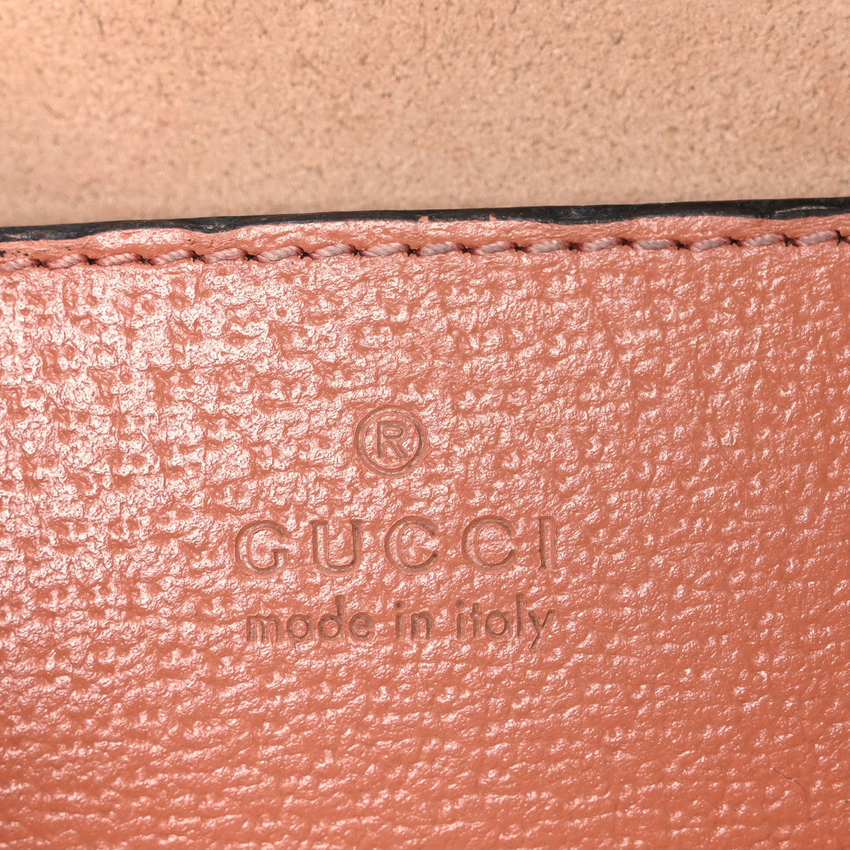 Monogram Textured Dollar Calfskin Small Ophidia Dome Shoulder Bag Cloche Rose Pink