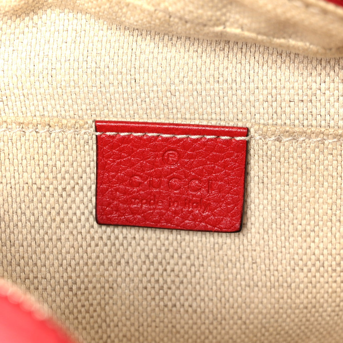 Pebbled Calfskin Small Soho Disco Bag Tabasco Red