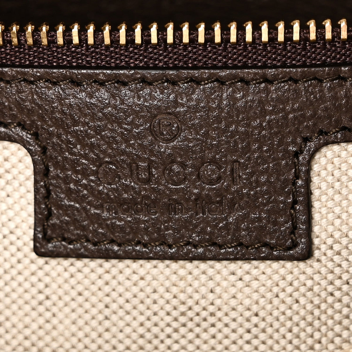 GG Supreme Monogram Textured Calfskin Web Super Mini Ophidia Shoulder Bag Beige Ebony New Acero