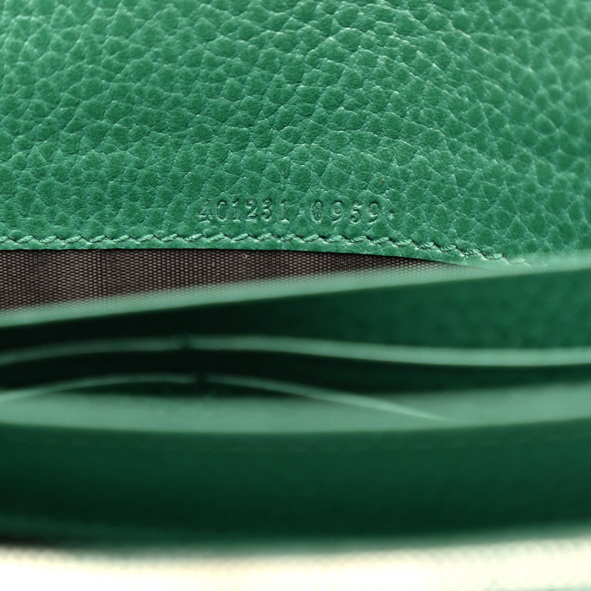 Calfskin Mini Dionysus Chain Wallet Emerald