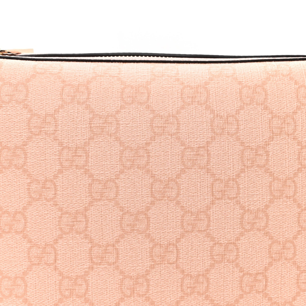 GG Supreme Monogram Textured Calfskin Web Super Mini Ophidia Shoulder Bag Pink