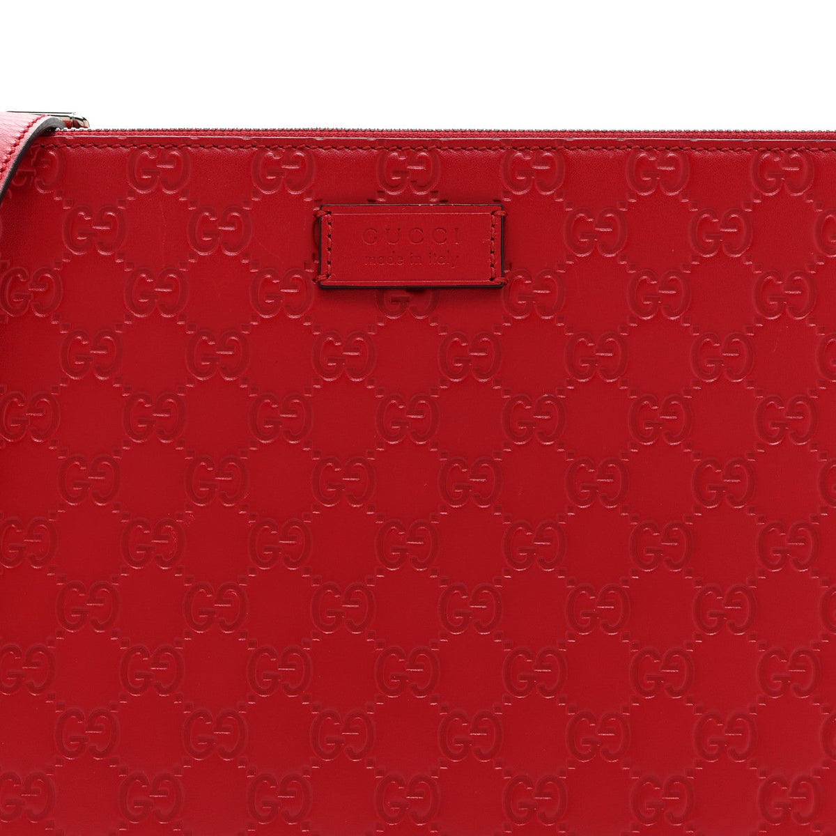 Guccissima Signature Messenger Bag Hibiscus Red