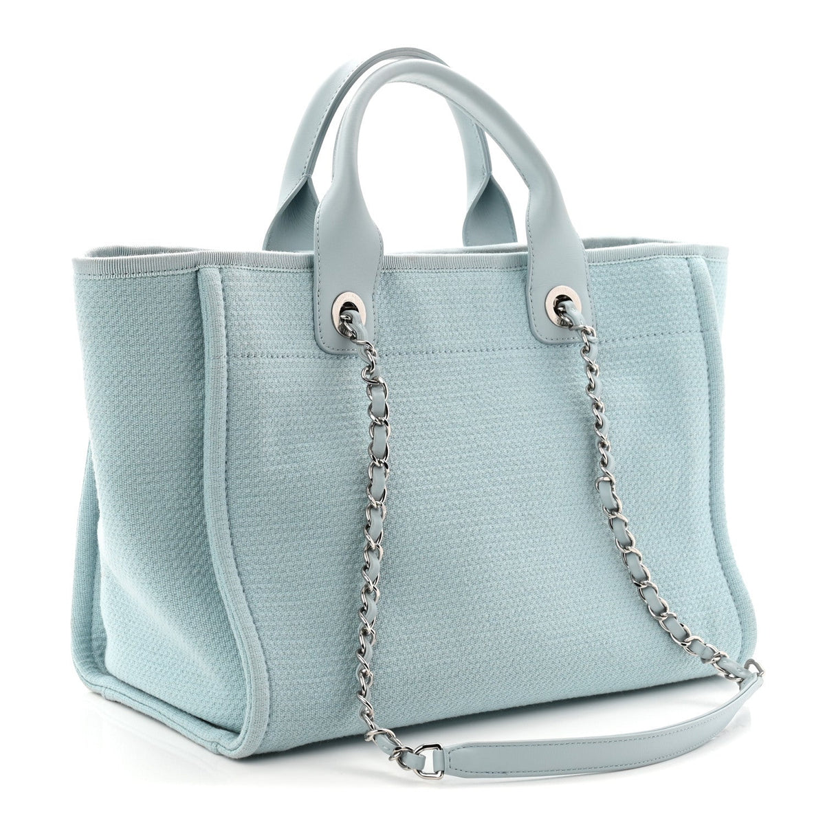 Mixed Fibers Small Deauville Tote Light Blue