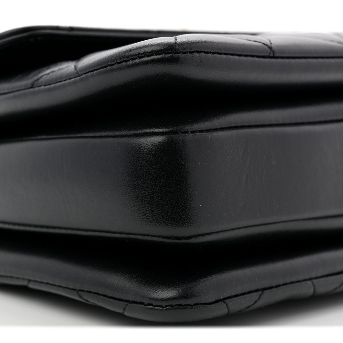 Lambskin Quilted Small Trendy CC Dual Handle Flap Bag Black