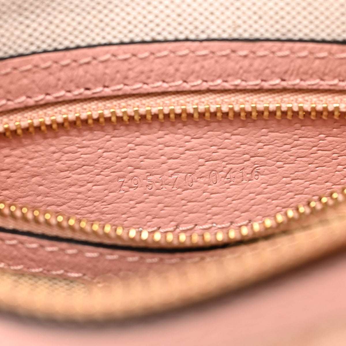 GG Supreme Monogram Textured Calfskin Web Super Mini Ophidia Shoulder Bag Pink