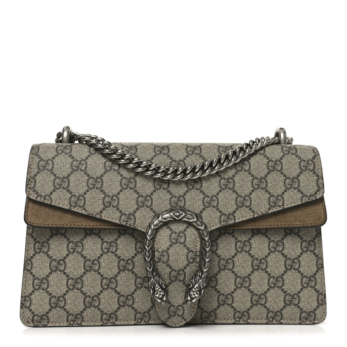 GG Supreme Monogram Small Dionysus Shoulder Bag Taupe