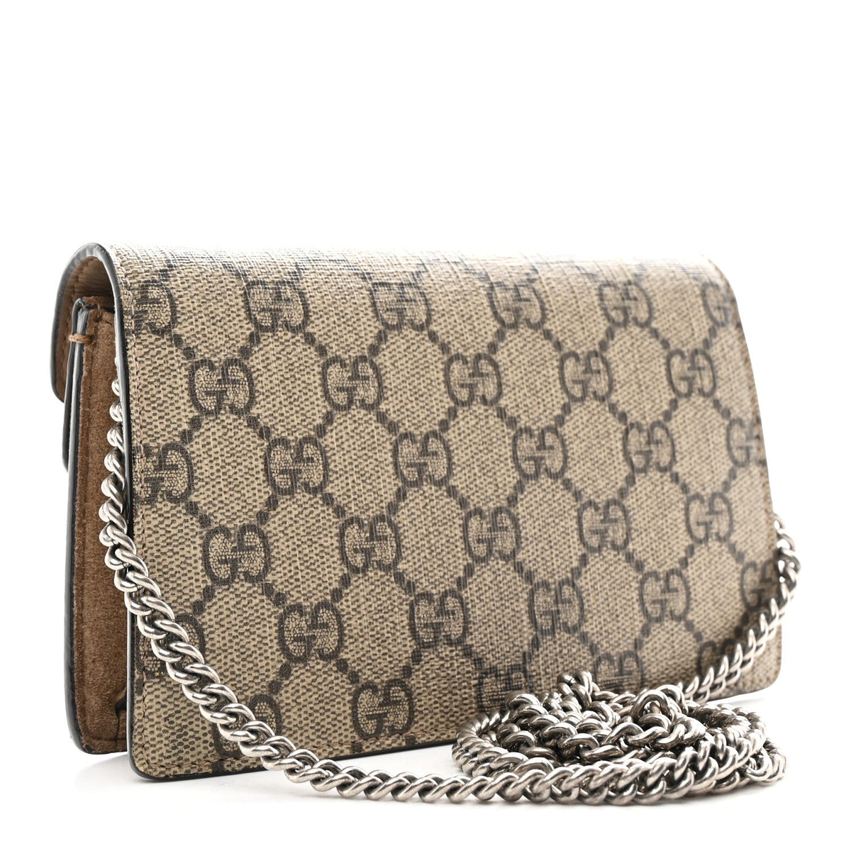 GG Supreme Monogram Super Mini Dionysus Shoulder Bag Taupe