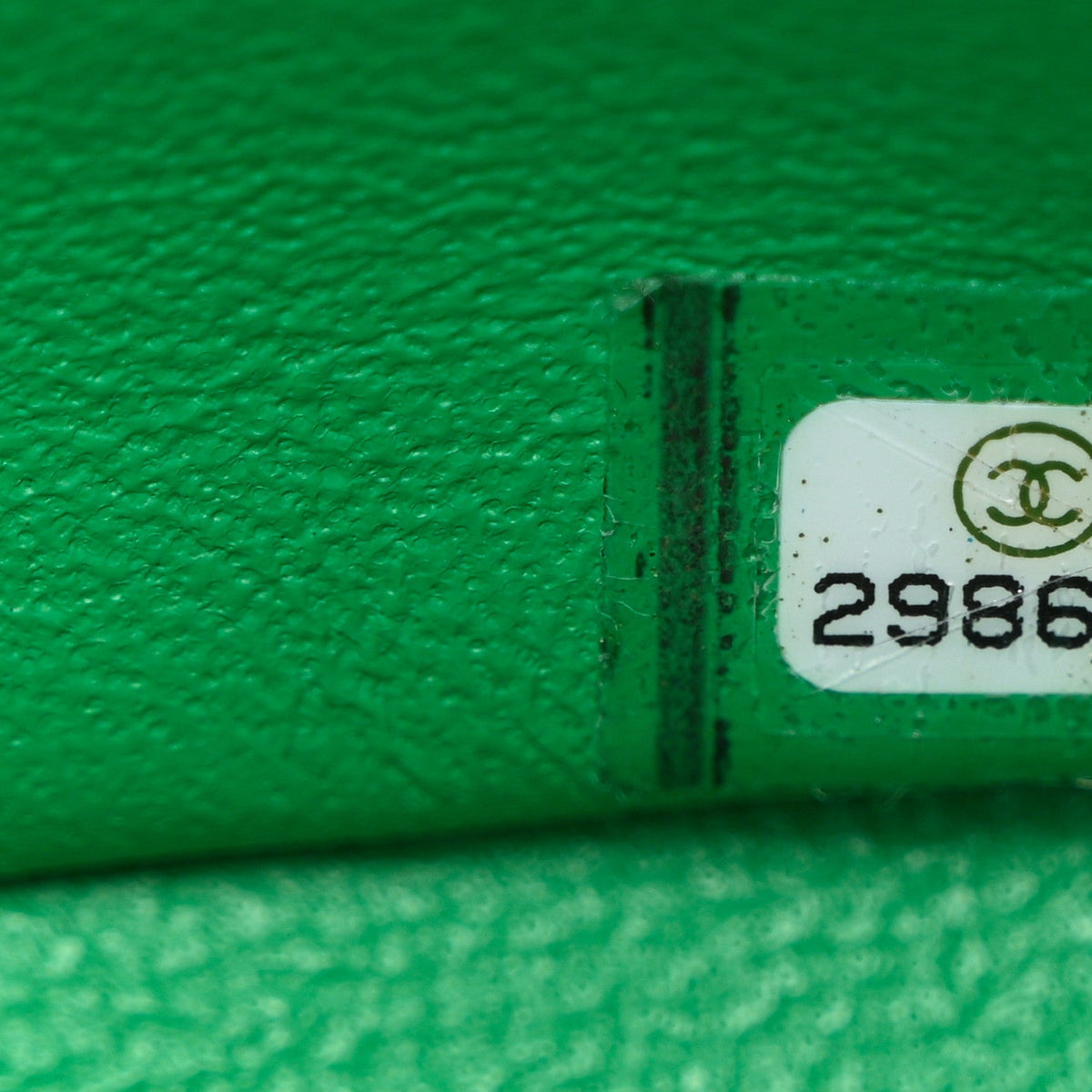 Lambskin Quilted Mini Square Flap Green